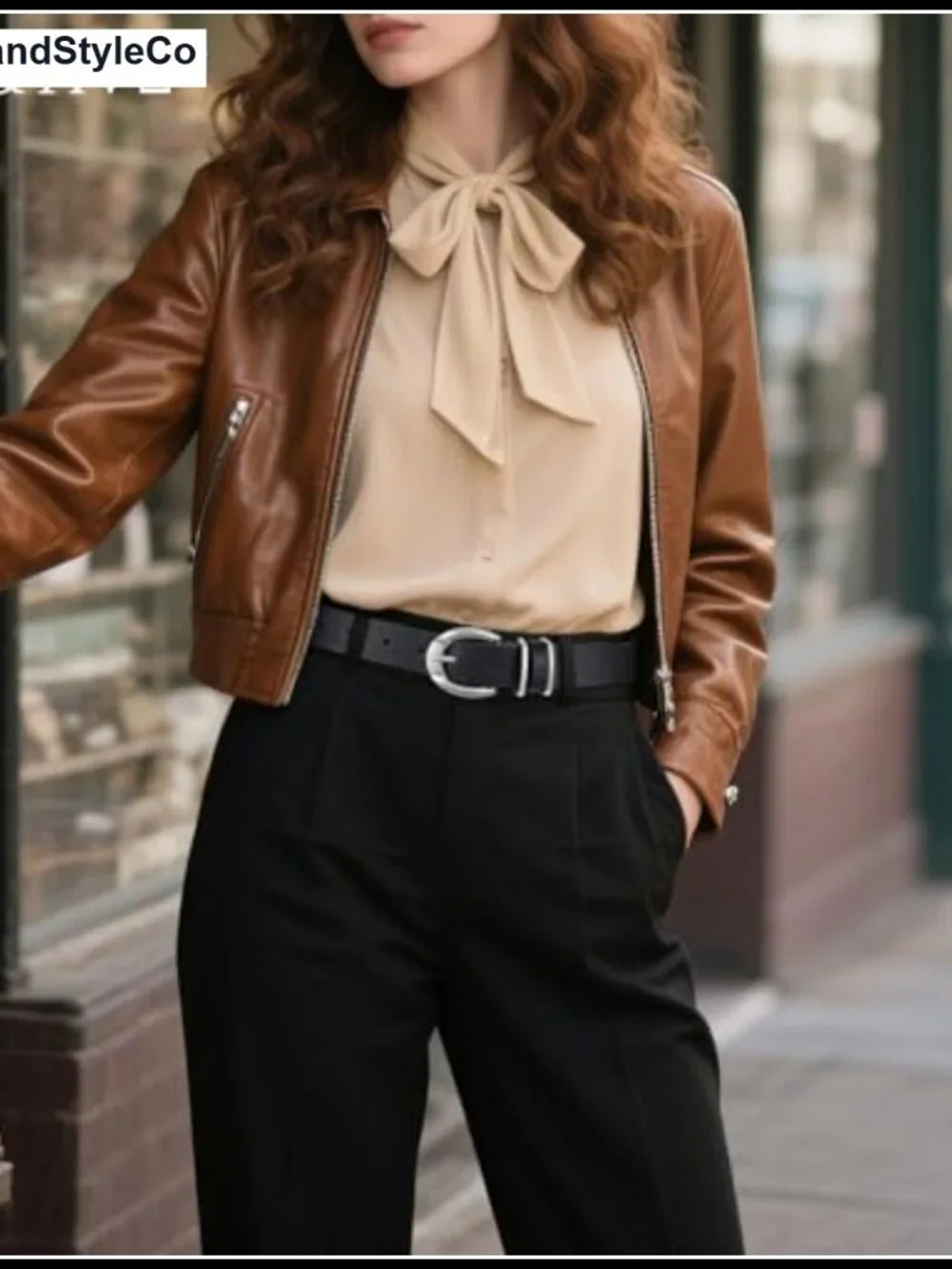 Women's Leather Belt with Gold or Silver Pin Buckle